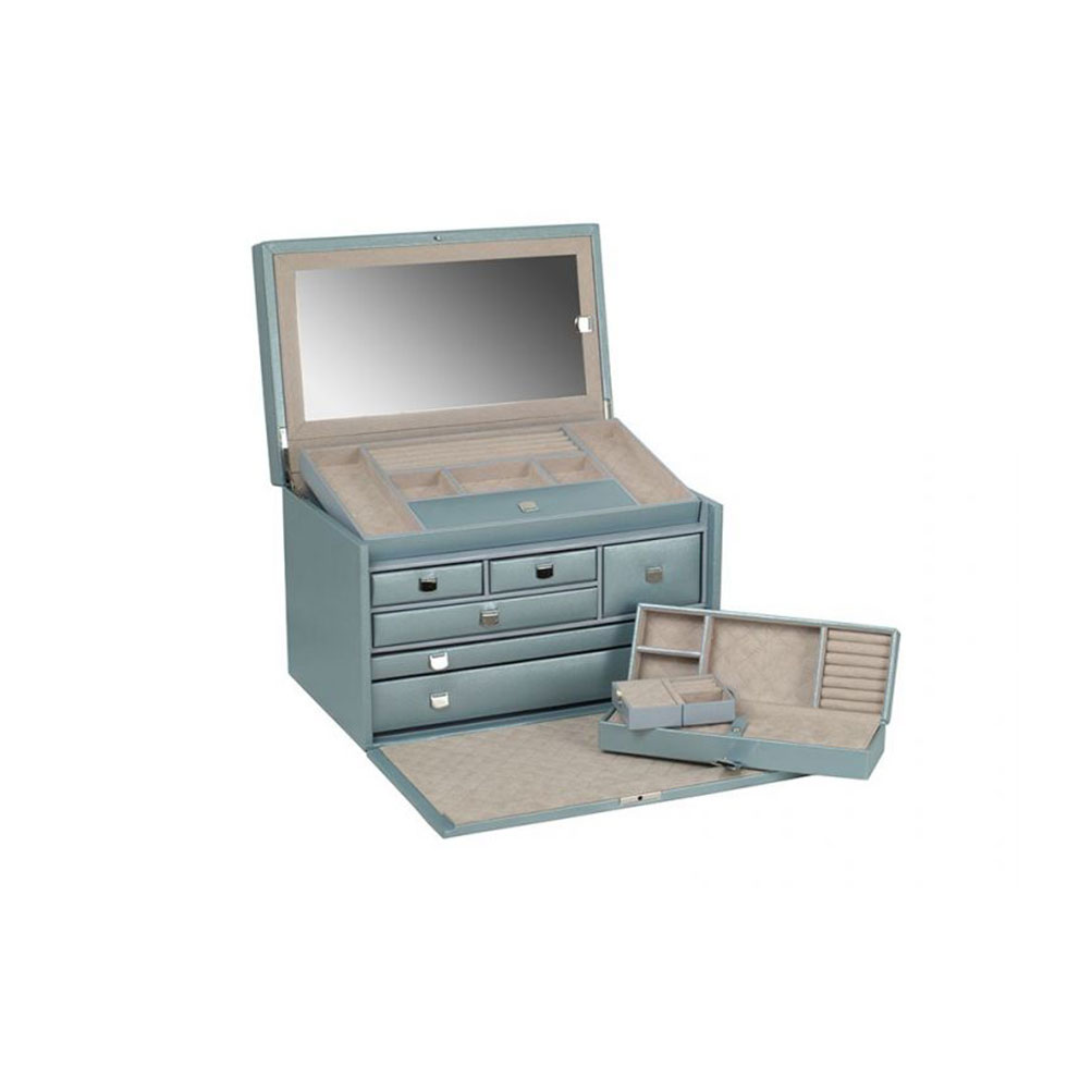 Δερμάτινη θήκη κοσμημάτων Ice Blue, Wolf 1834