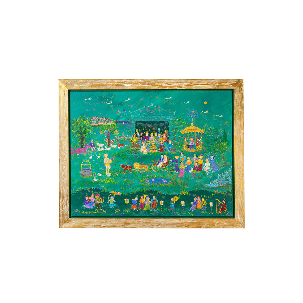 Πίνακας ζωγραφικής Γάμος Κάδμου και Αρμονίας, Σοφία Καλογεροπούλου