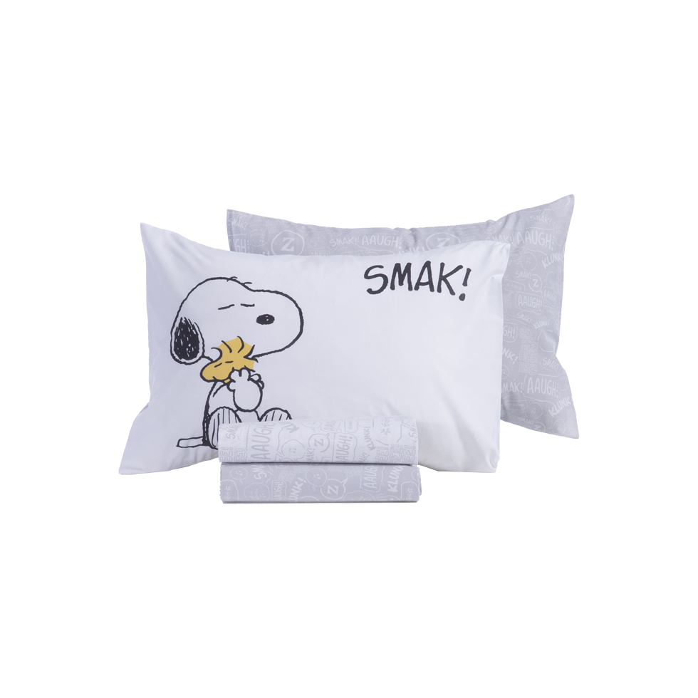 Σετ μονά σεντόνια Snoopy Smak 
