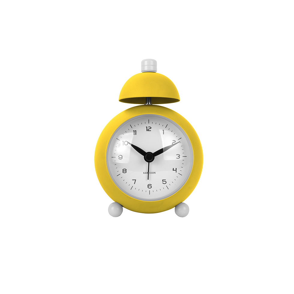 Ρολόι ξυπνητήρι Chaplin Bright Yellow, Karlsson 