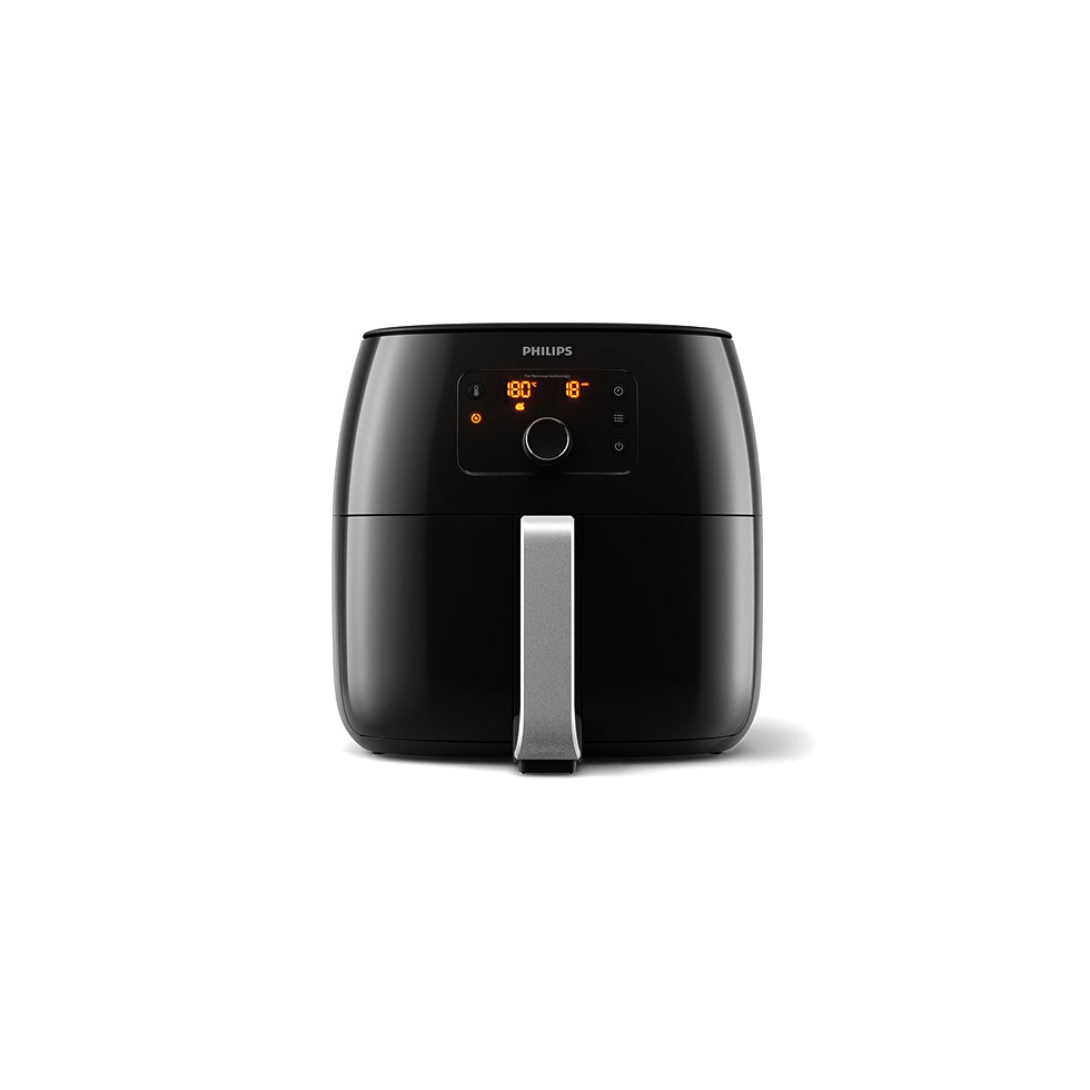 Μαύρη φριτέζα αέρος με αποσπώμενο κάδο 7.3 L, Philips 