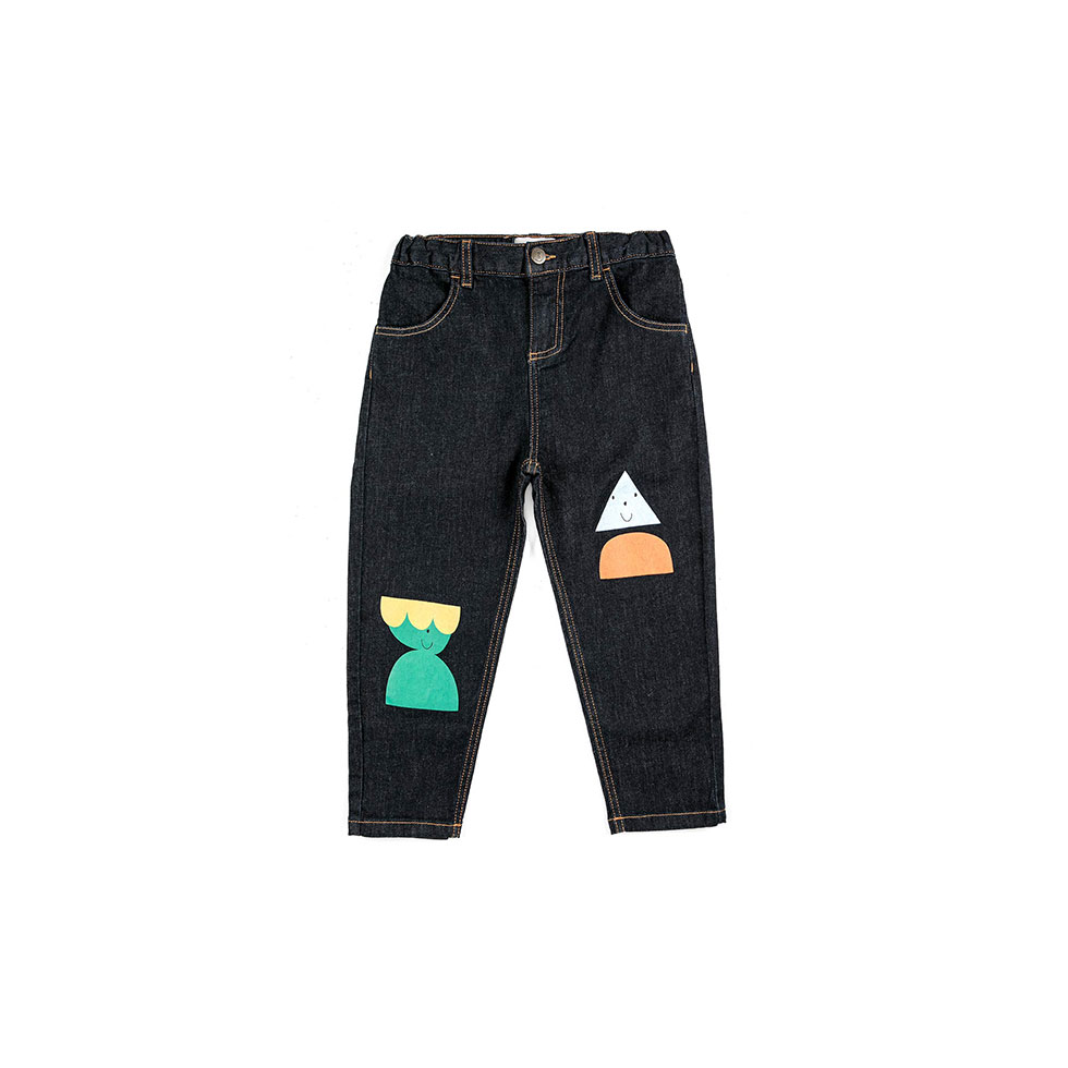 Σκούρο jean με prints, Bobo Choses 