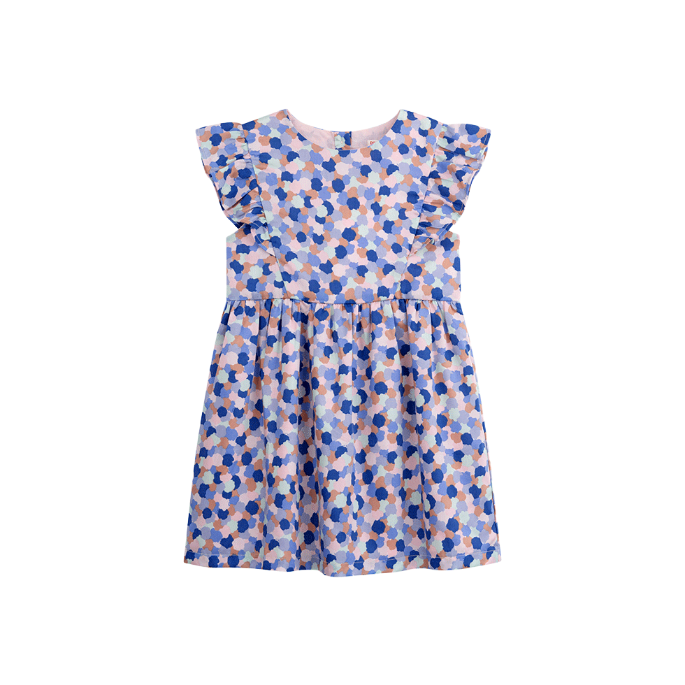 Blue printed dress