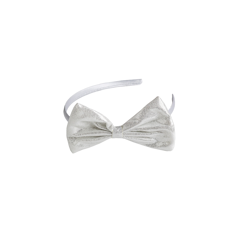  Silver bow hair clip, Molly & Rose