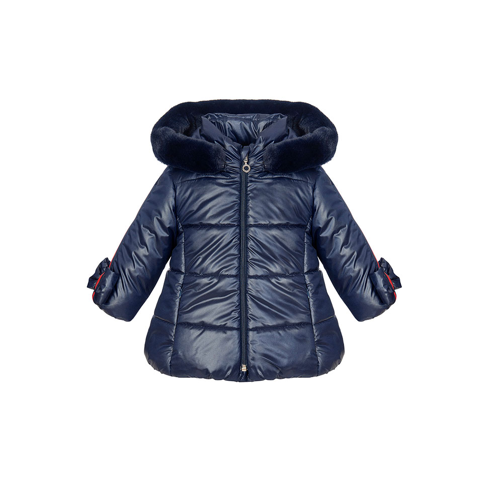 Μπλε μπουφάν με φιόγκους, Balloon Chic 