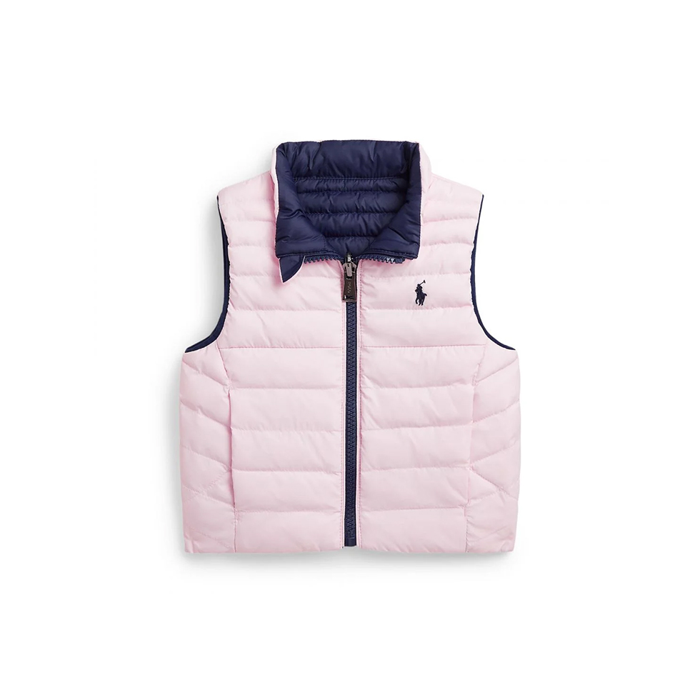 Ροζ-μπλε αμάνικο μπουφάν διπλής όψεως, Polo Ralph Lauren