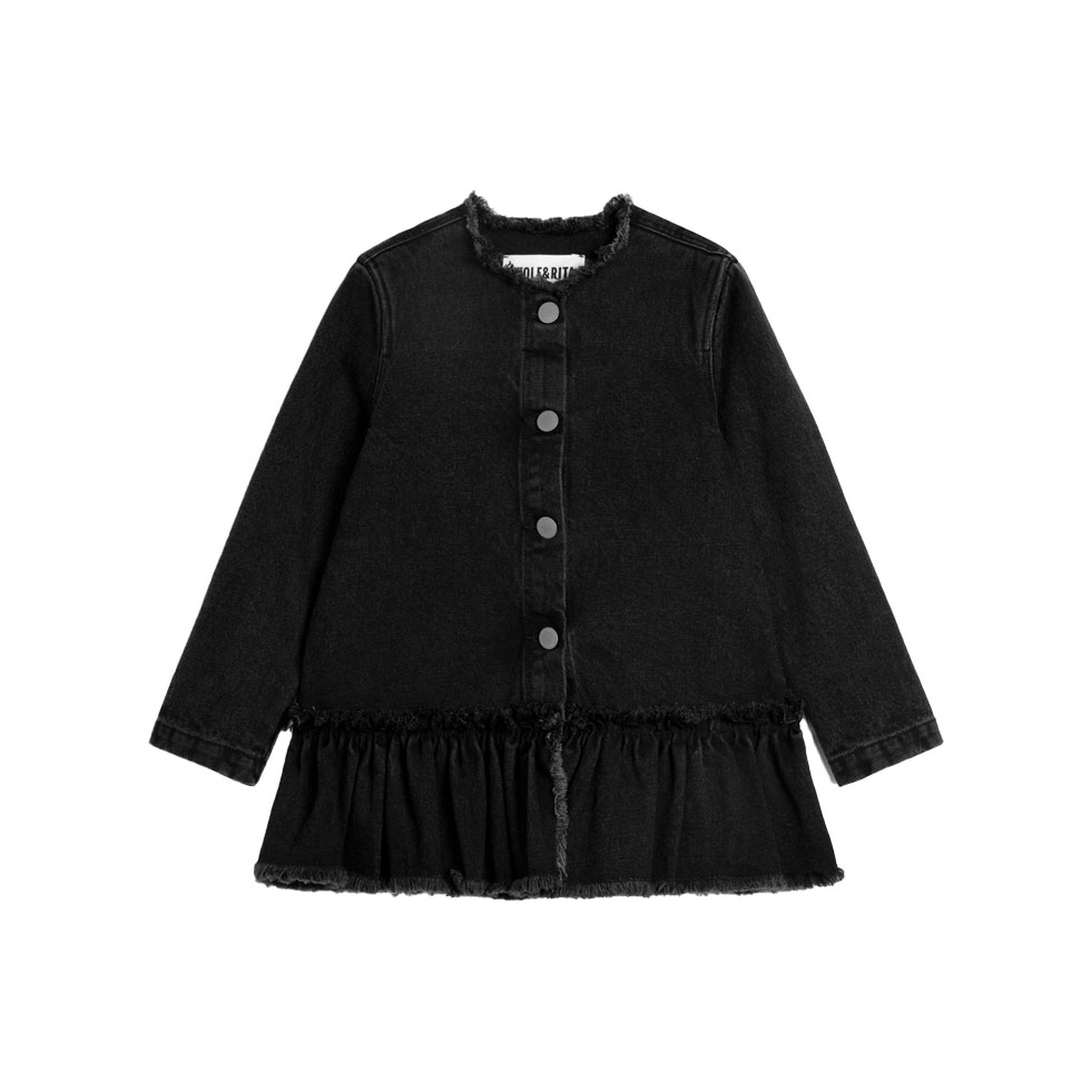 Μαύρο denim jacket, Wolf & Rita