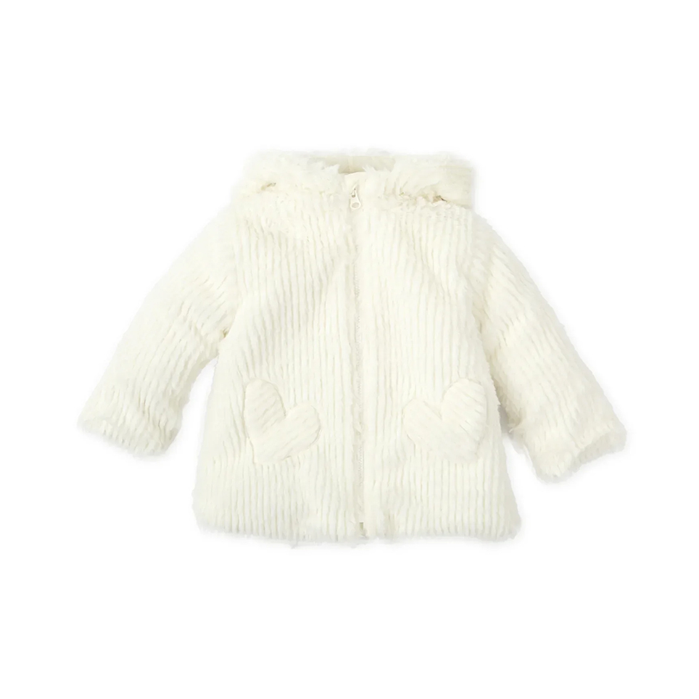 Λευκό πανωφόρι από συνθετική γούνα, Agatha Ruiz de la Prada 