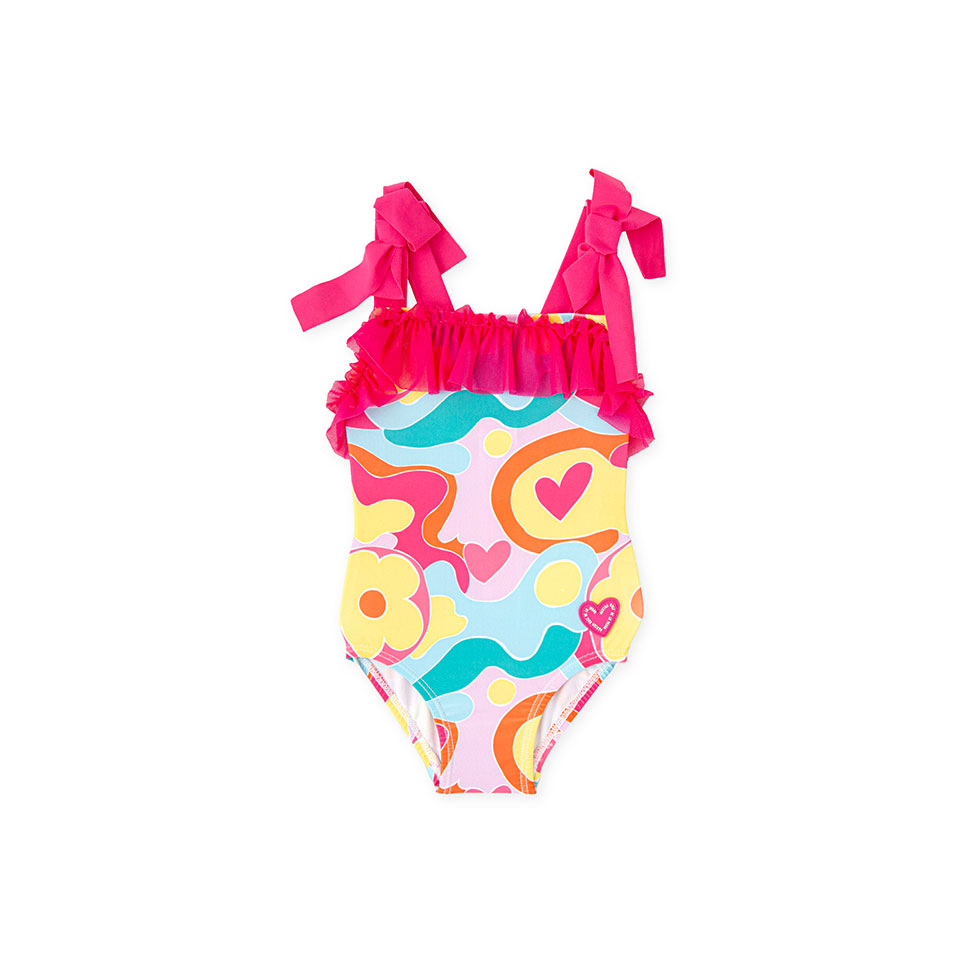 Πολύχρωμο ολόσωμο μαγιό με prints, Agatha Ruiz De La Prada