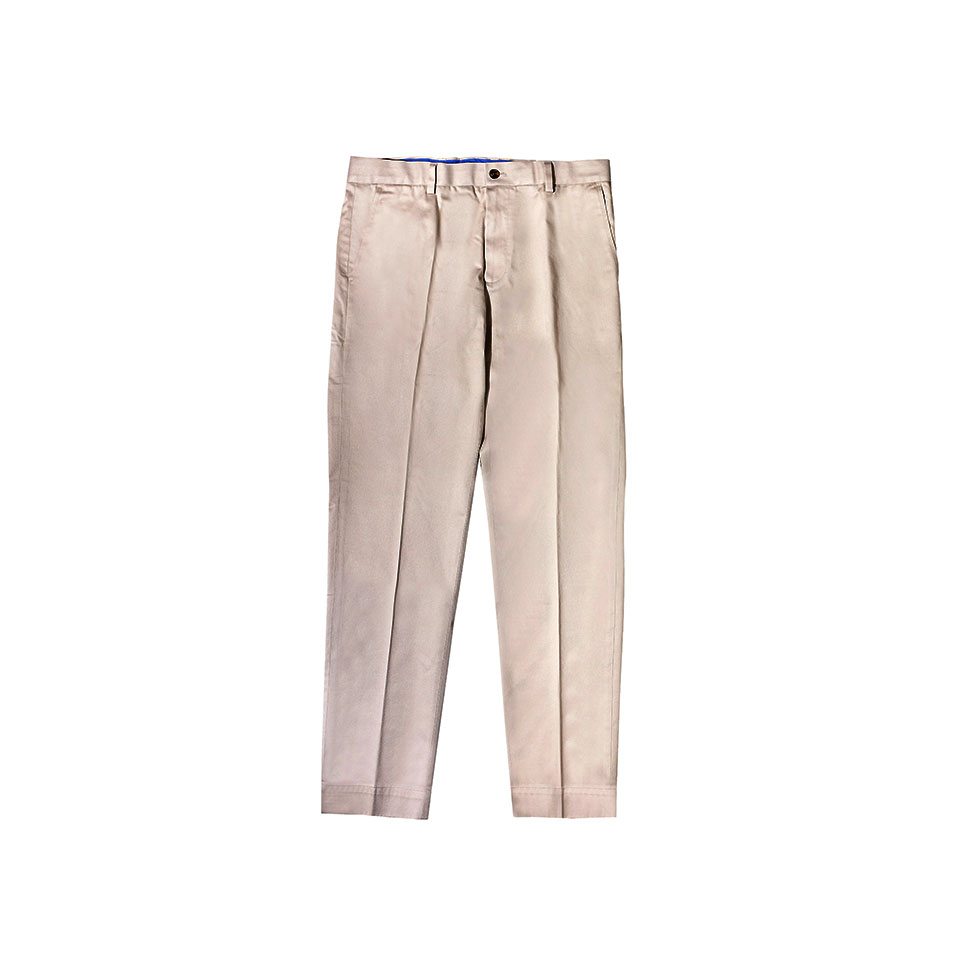 Μπεζ chino παντελόνι σε κανονική γραμμή