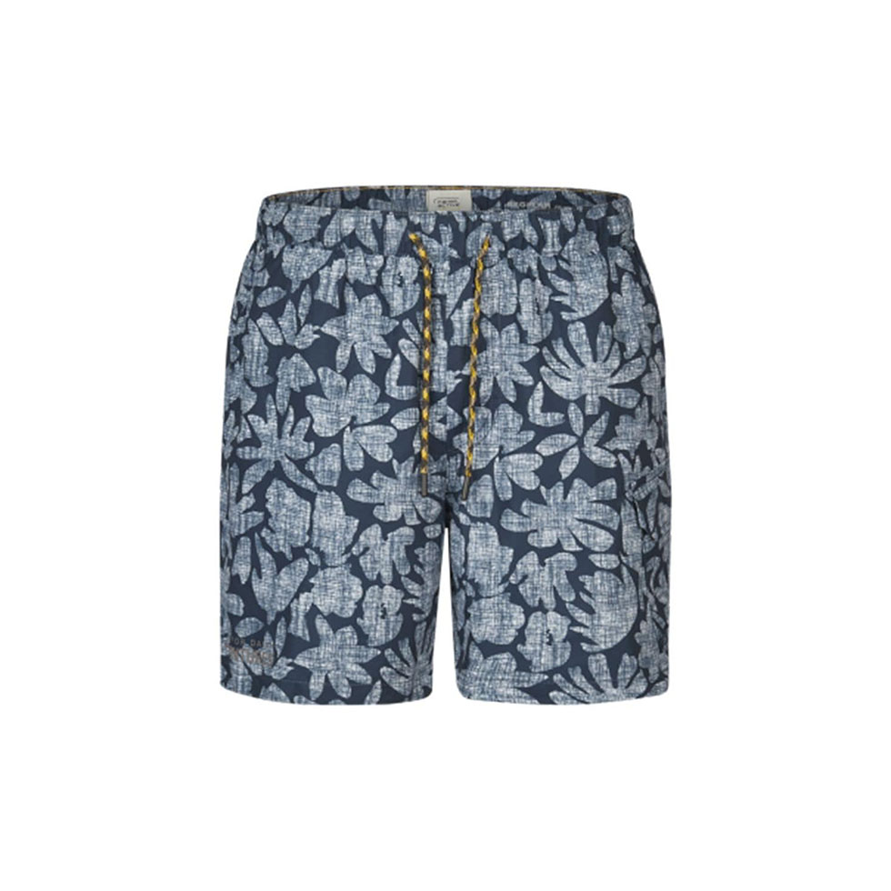 Μπλε μαγιό με floral μοτίβο 