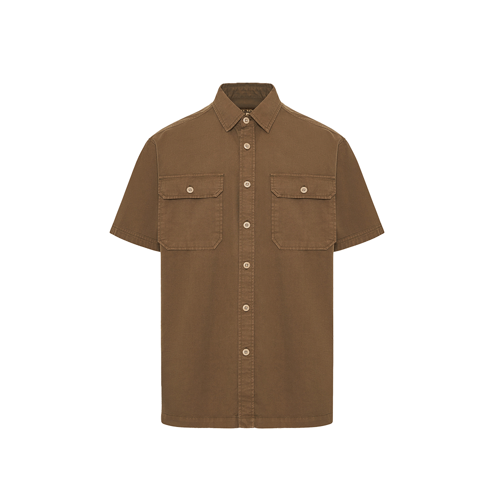 Brown shirt with print on the back