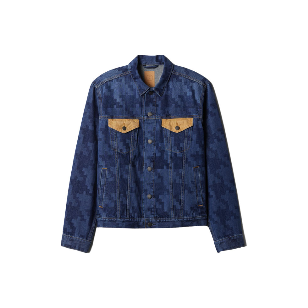Μπλε denim jacket με μοτίβο Dap x Gap 