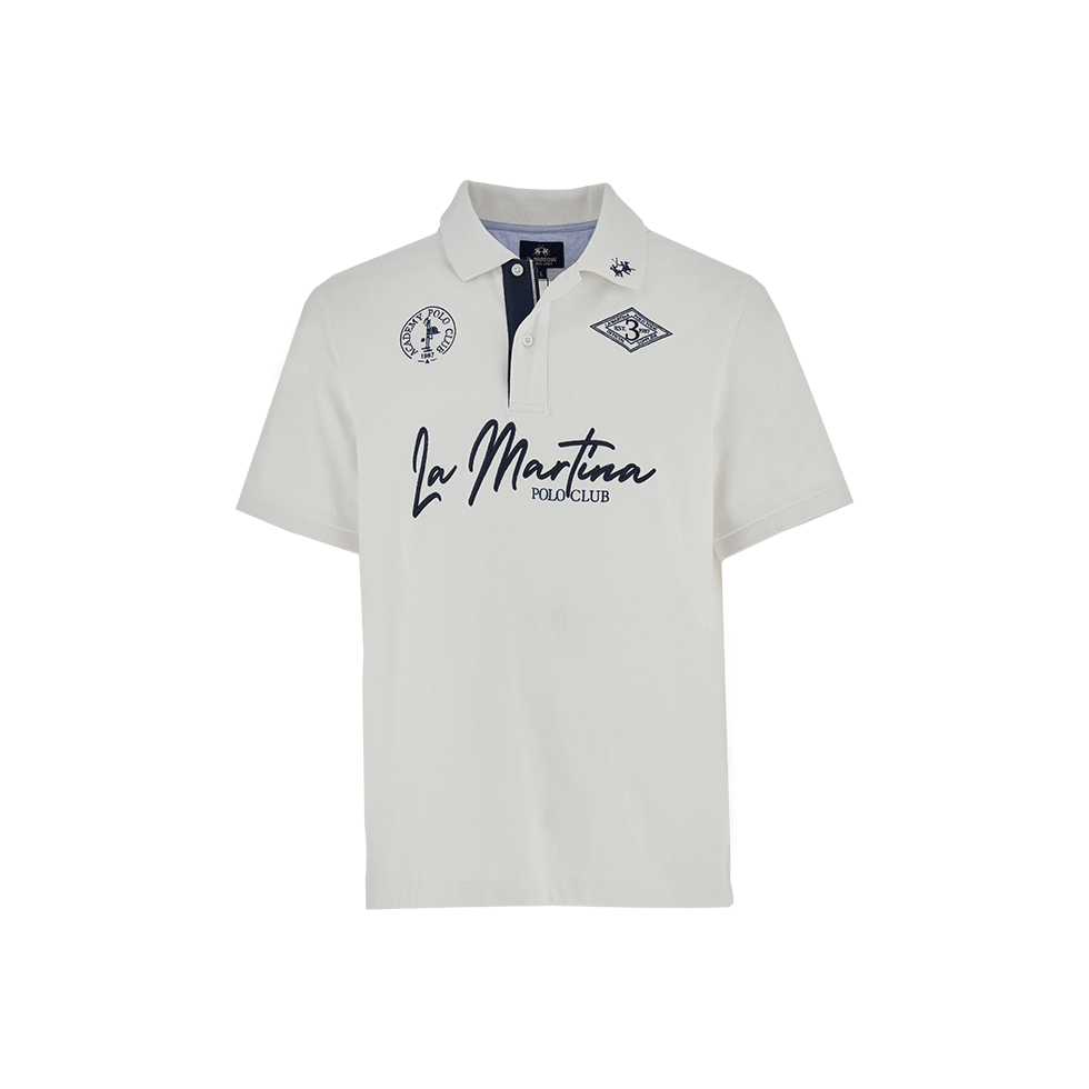 Λευκή polo μπλούζα Polo Club