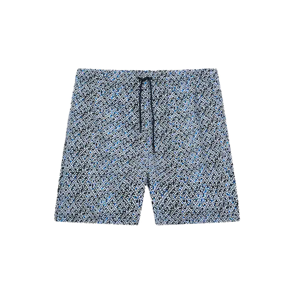 Μπλε μαγιό με micro print μοτίβο 