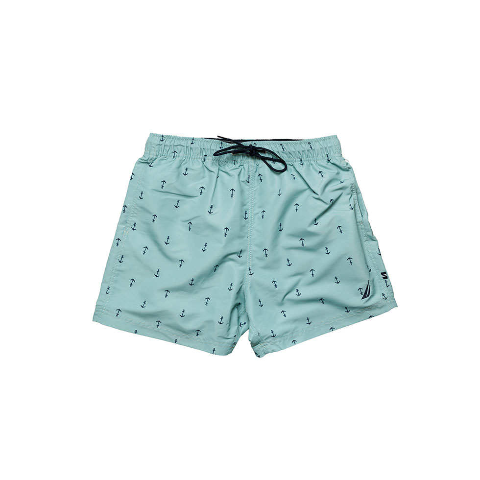 Τιρκουάζ μαγιό με ναυτικό μοτίβο 