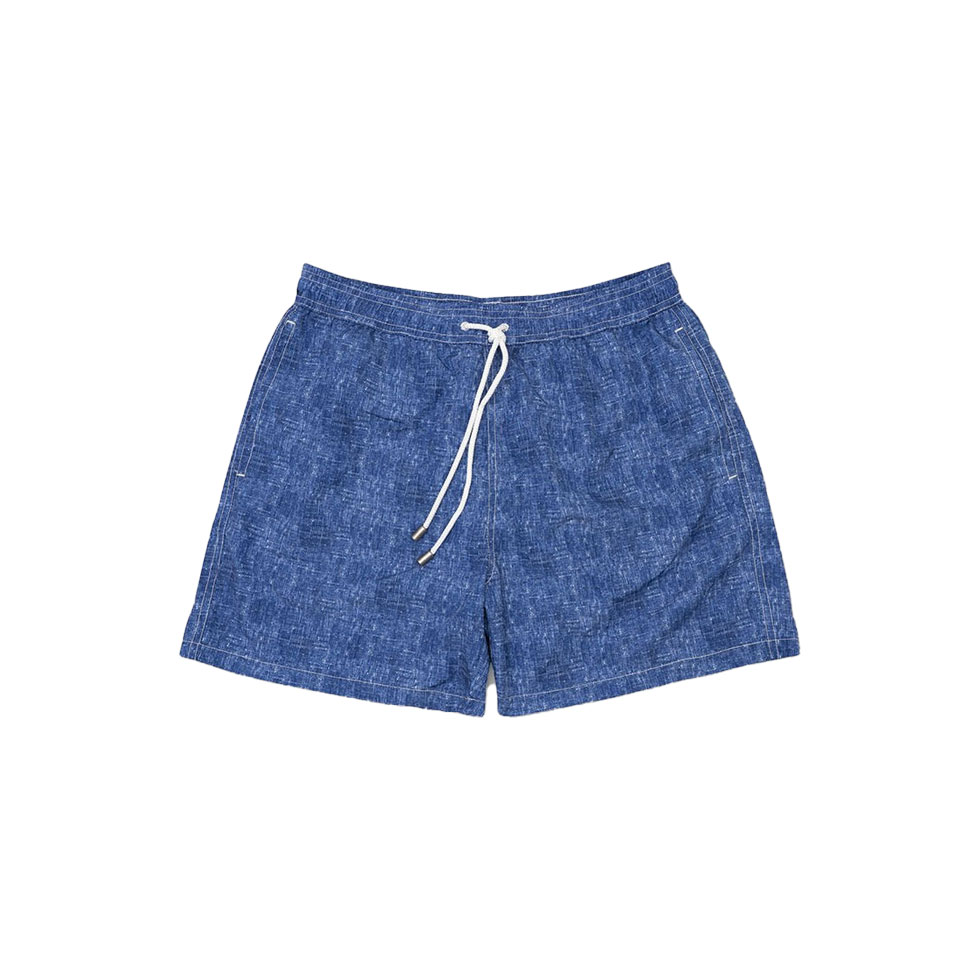 Μπλε μαγιό με εφέ denim 