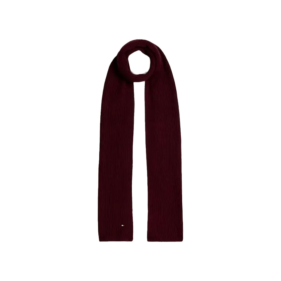 Μπορντό κασκόλ με logo