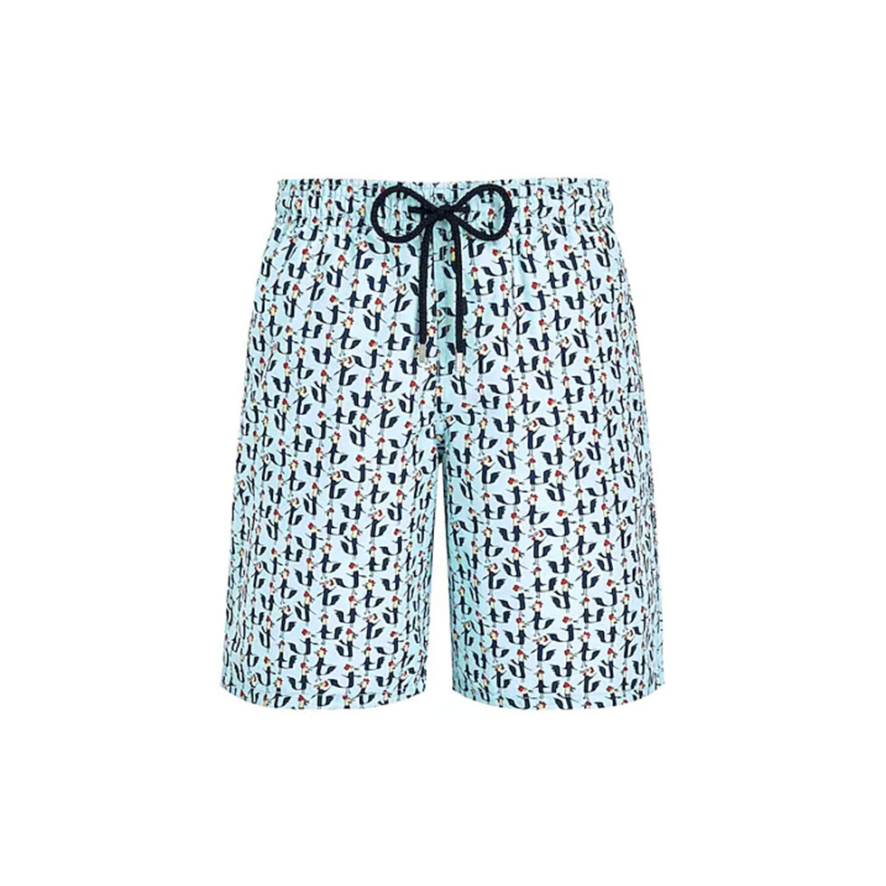 Γαλάζιο μαγιό με patterned print