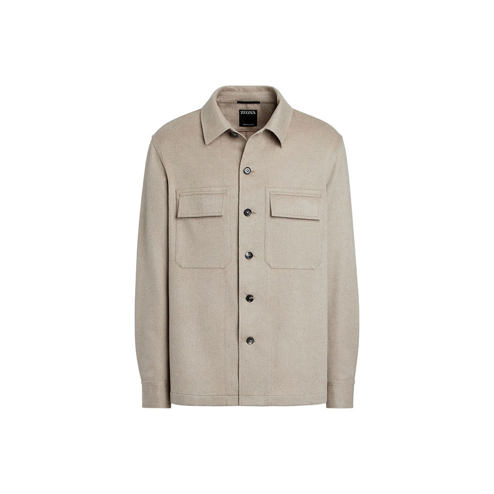 Μπεζ overshirt Oasi Cashmere Alba