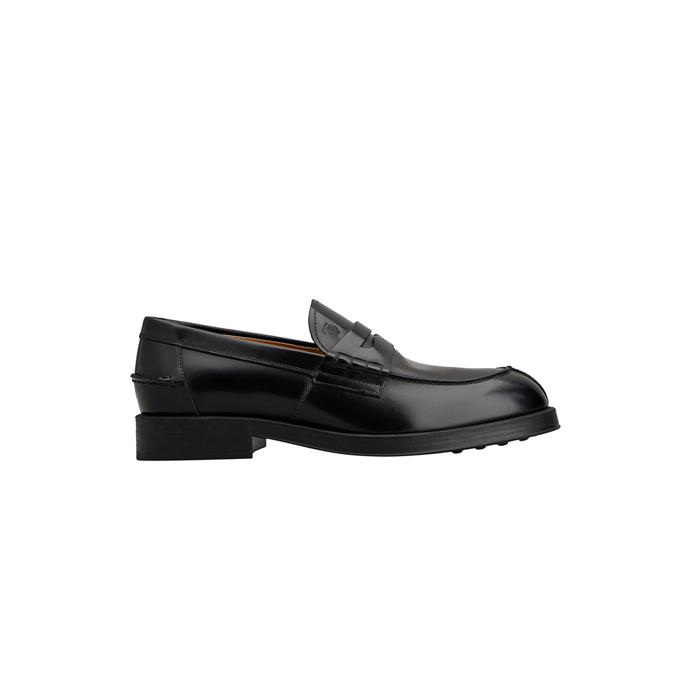 Μαύρα δερμάτινα loafers, Tod's