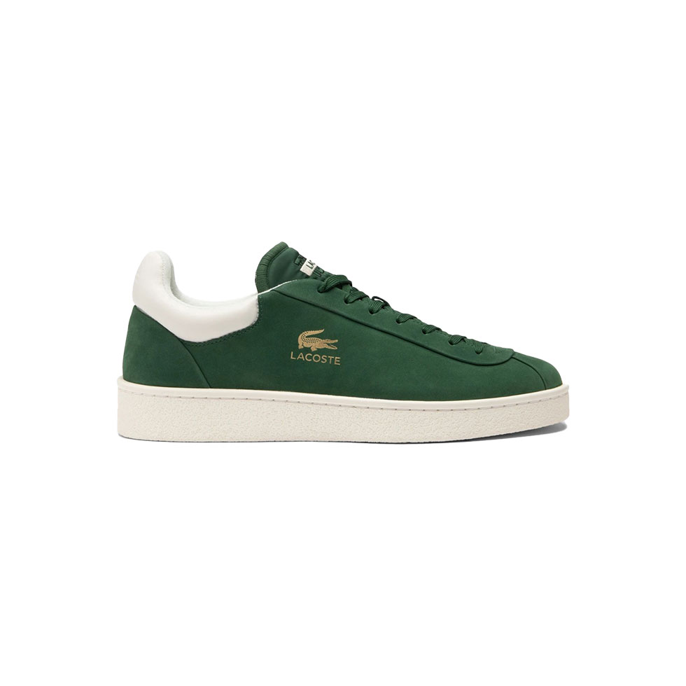 Πράσινα suede sneakers με logo Baseshot