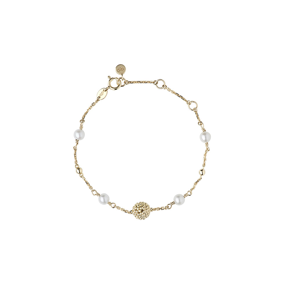 Χρυσό βραχιόλι 18K με μαργαριτάρι Effervescence 