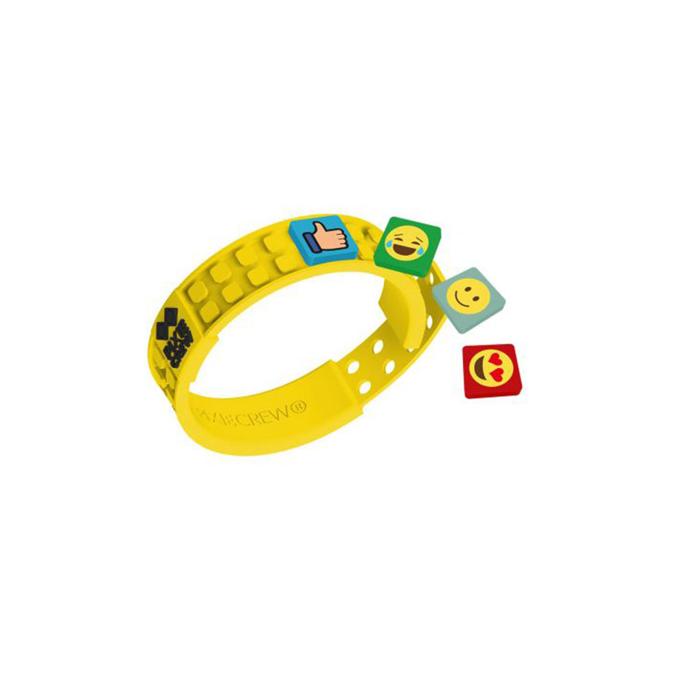 Κίτρινο βραχιόλι με pixel Emotions, Pixie Crew 