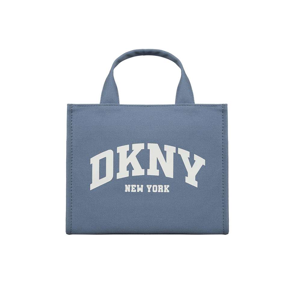 Blue tote bag with logo 