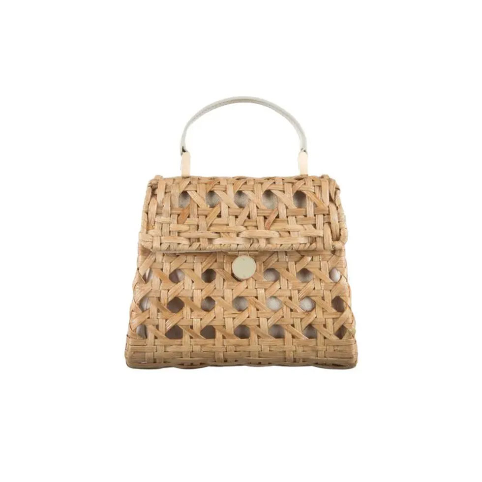 Μπεζ raffia τσάντα Sybil, Cult Gaia 