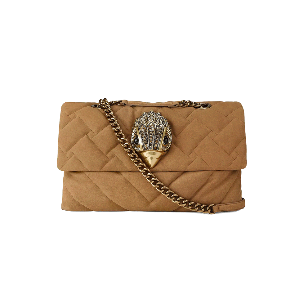 Brown maxi flap bag