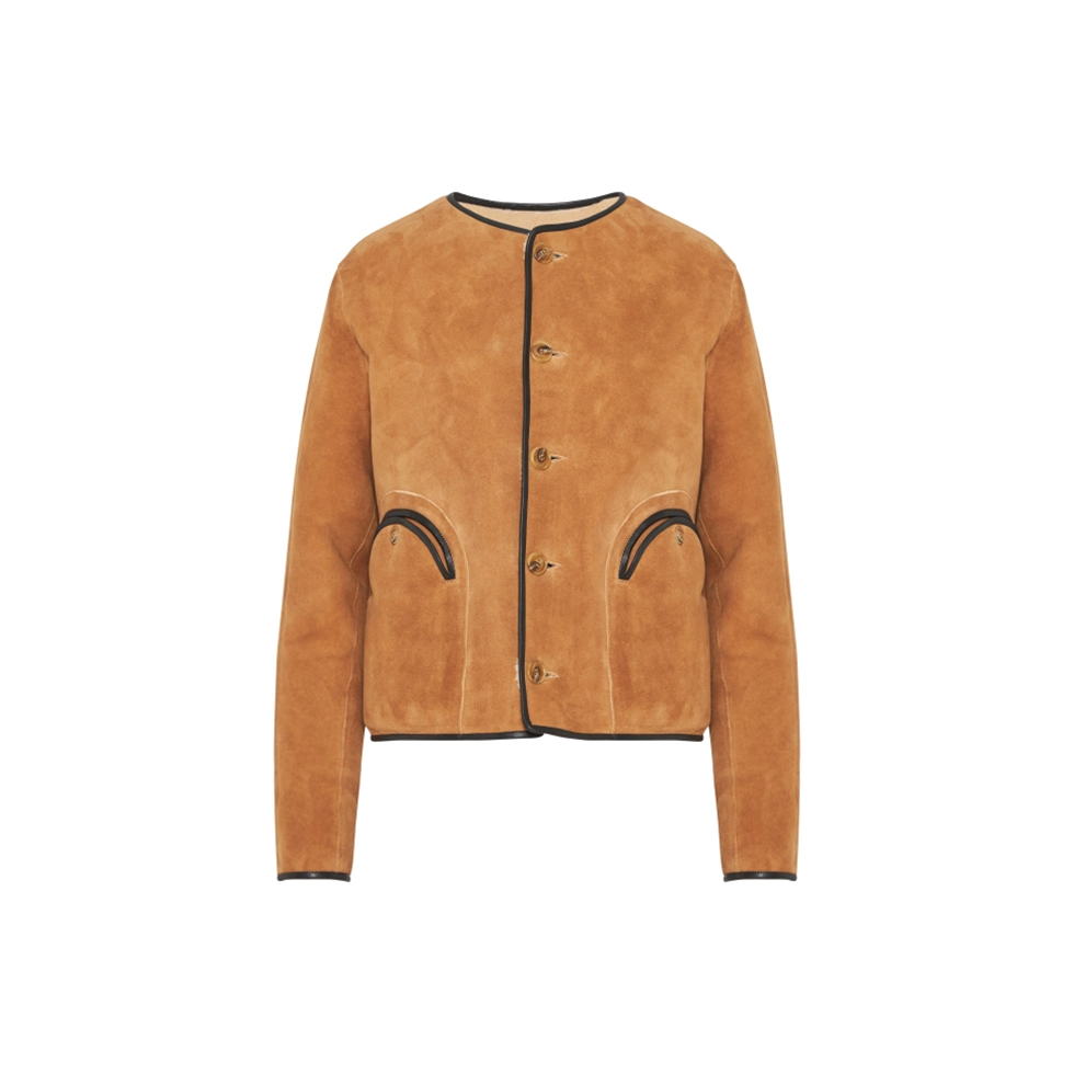 Καφέ suede jacket διπλής όψεως, Blazé Milano