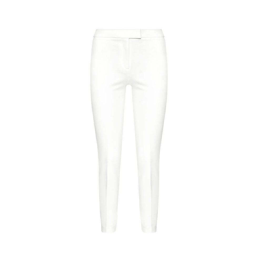 Λευκό chino παντελόνι σε κανονική γραμμή 