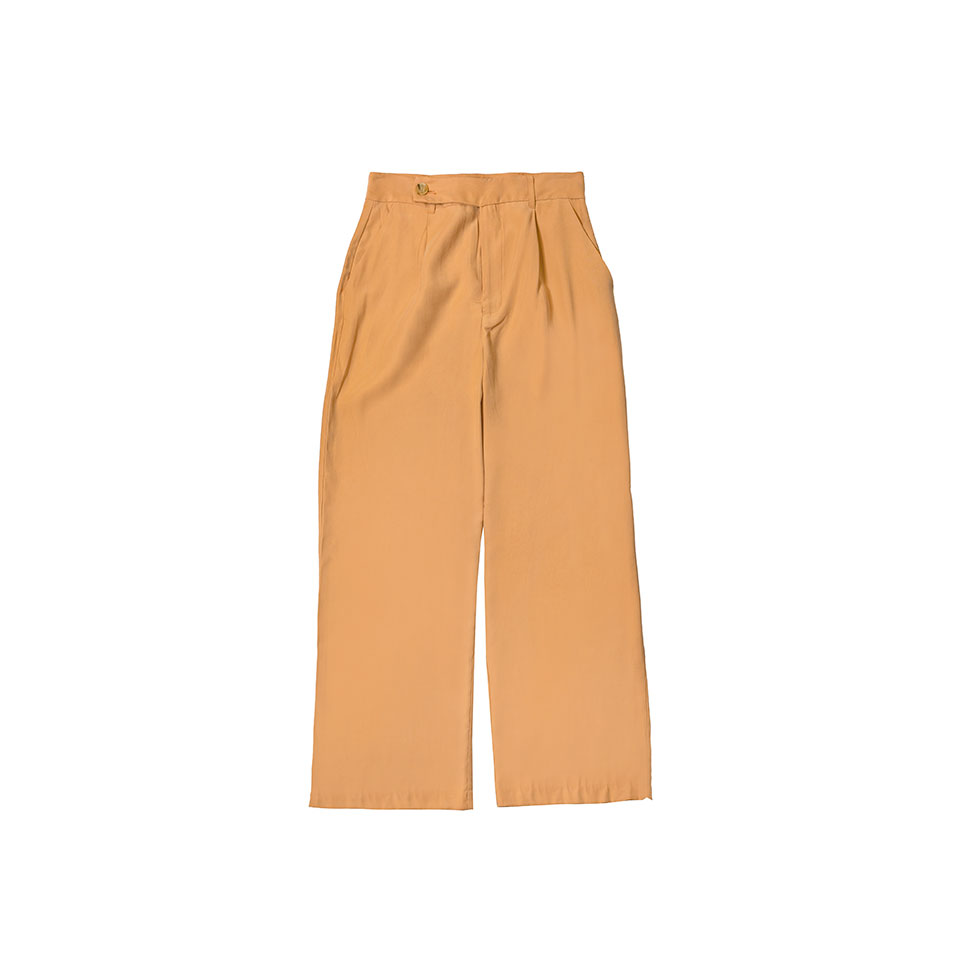 Orange wide leg pants