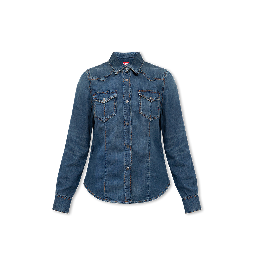 Μπλε denim πουκάμισο De-Waves
