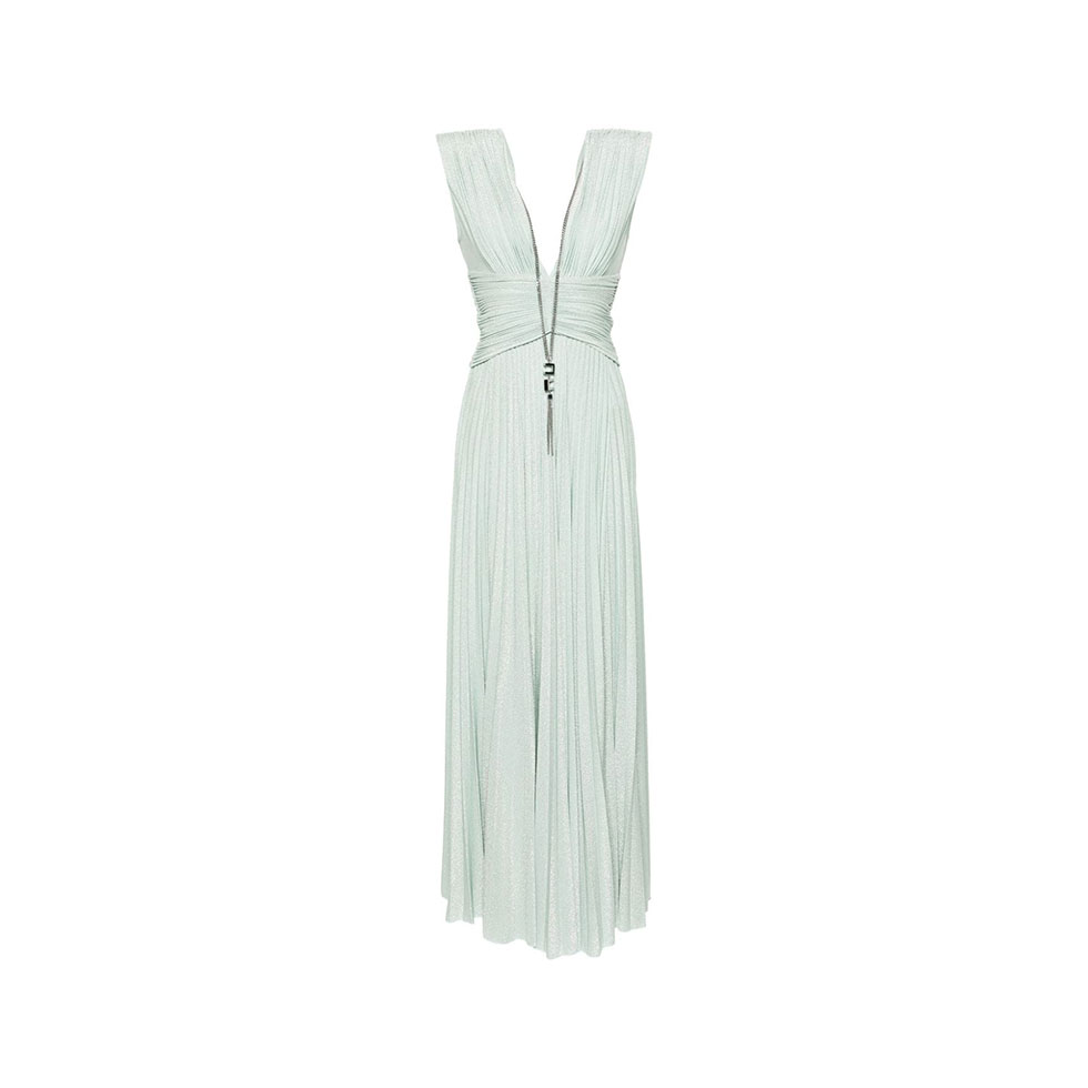 Mint maxi πλισέ φόρεμα, Elisabetta Franchi 