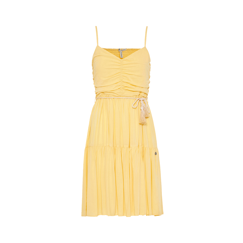 Yellow mini dress