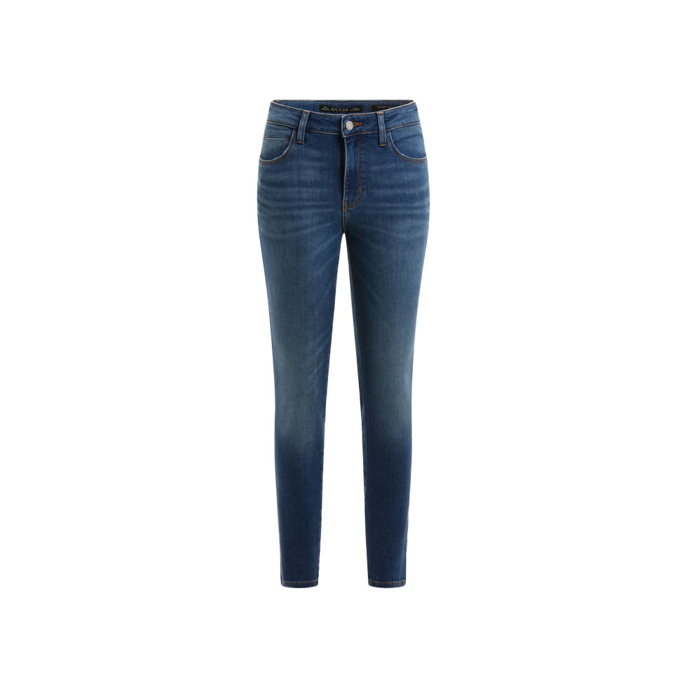 Skinny fit blue denim jeans