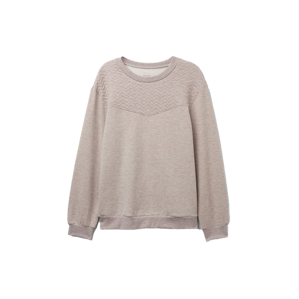 Μπεζ μπλούζα πιτζάμας  Soft Chevron