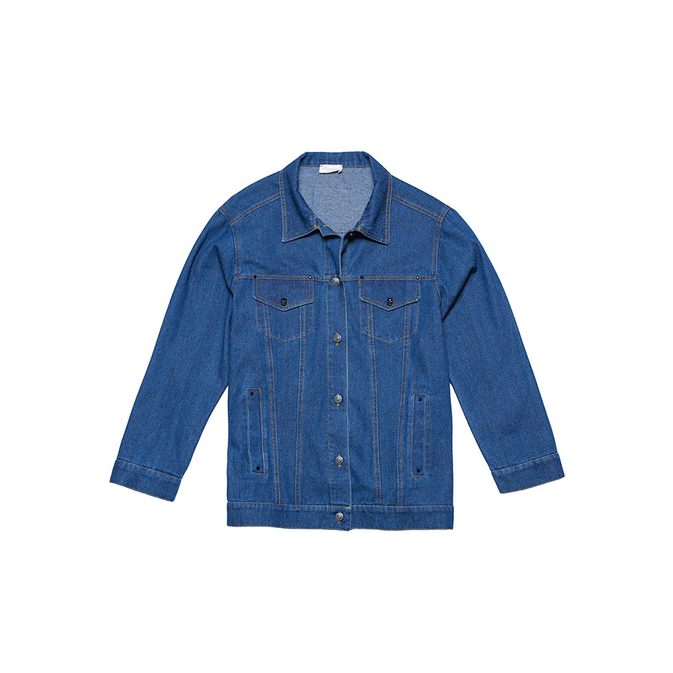 Σκούρο μπλε oversized denim jacket