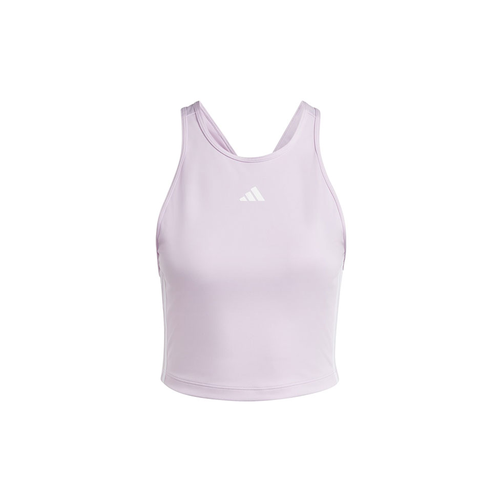 Ροζ αθλητικό αμάνικο crop top, Adidas