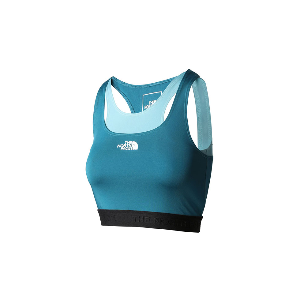 Μπλε αθλητικό μπουστάκι με λογότυπο 