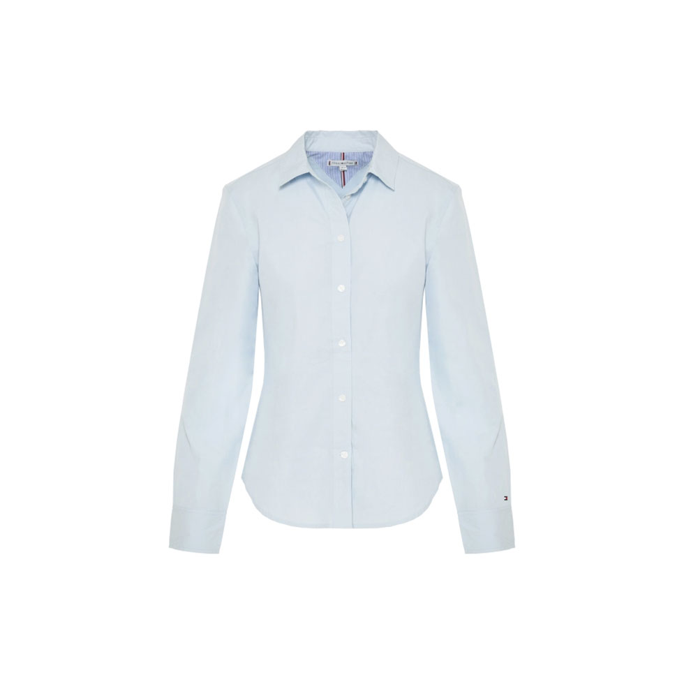 Γαλάζιο πουκάμισο σε στενή γραμμή 