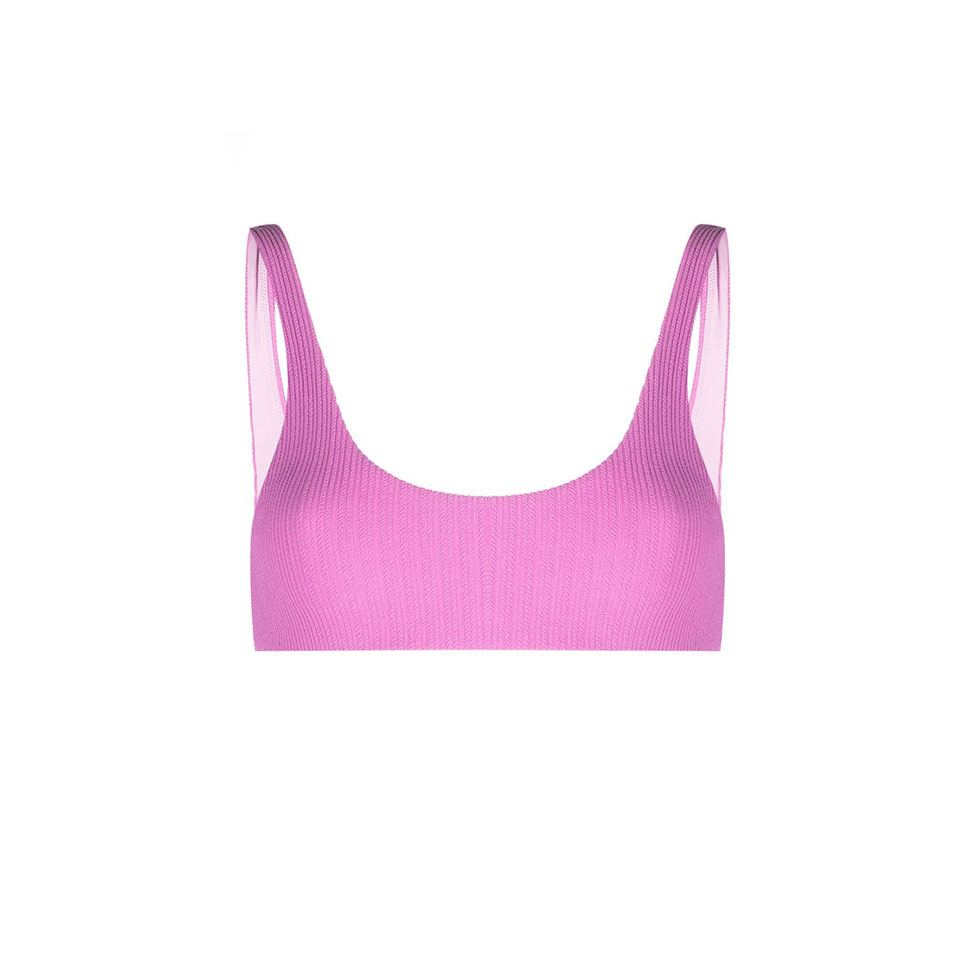 Pink ultra texture bikini top