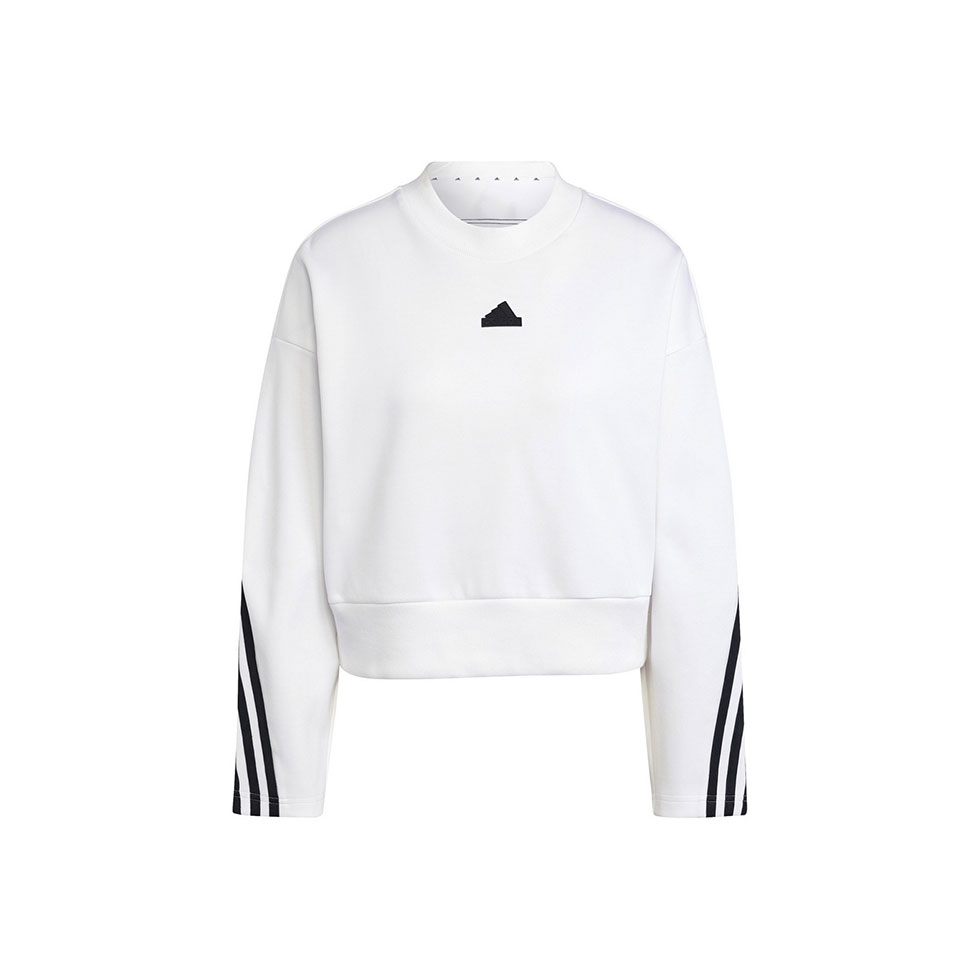 Λευκή μπλούζα με logo Future Icons 3-Stripes, Adidas