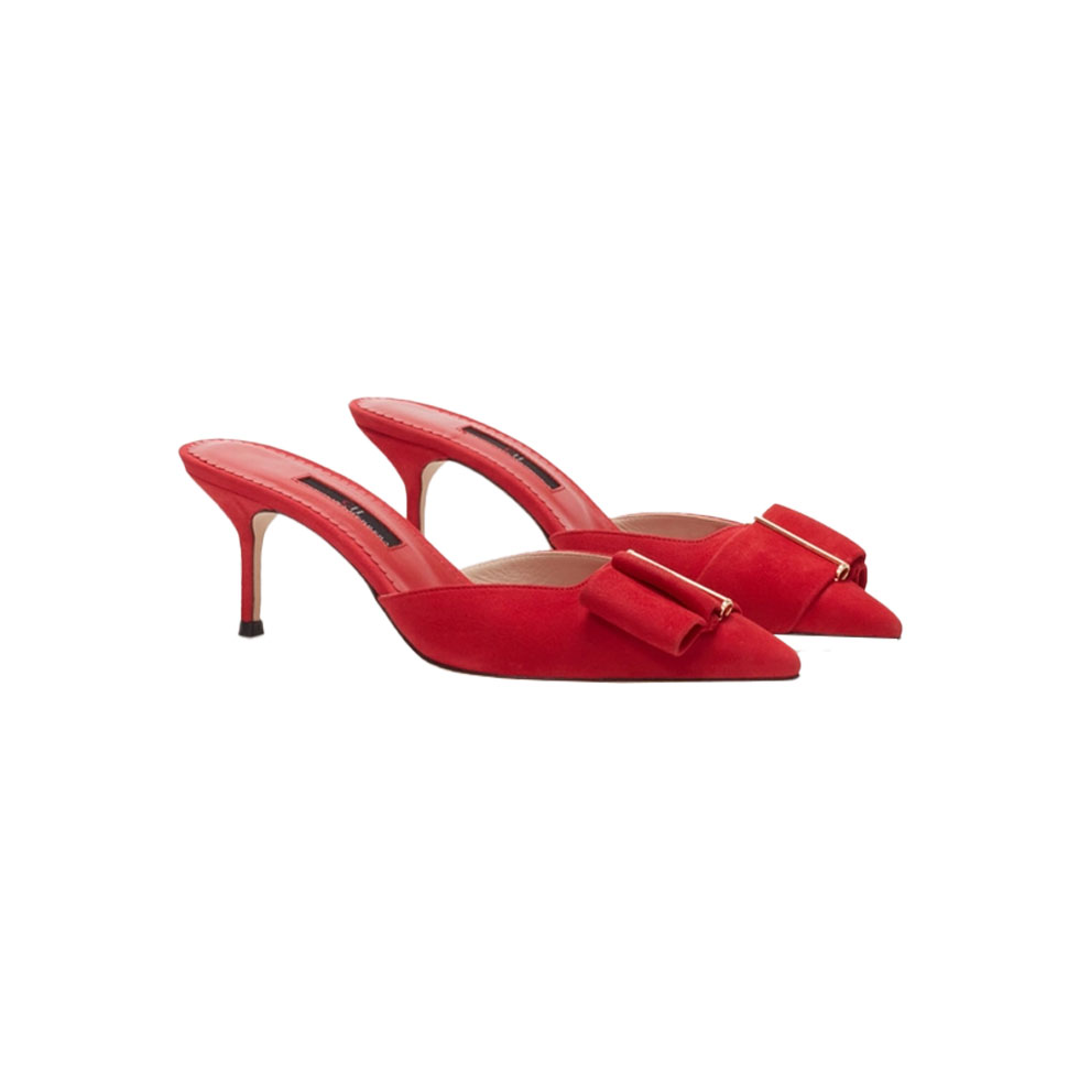Κόκκινες slingback γόβες Lacito Insignia  45 