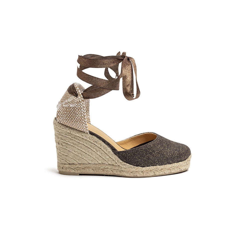 Μπεζ ψάθινες εσπαντρίγιες Carina