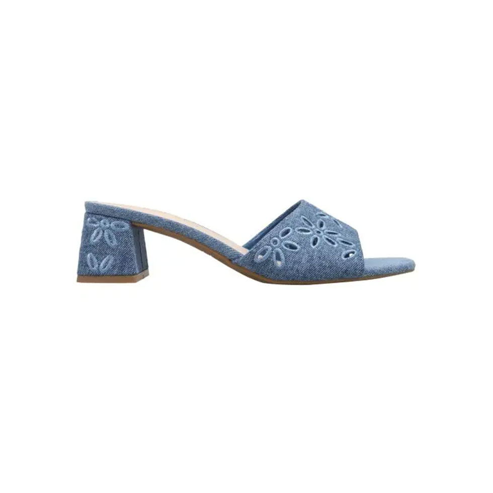 Blue mules made of denim fabric Lidey7, Nine West