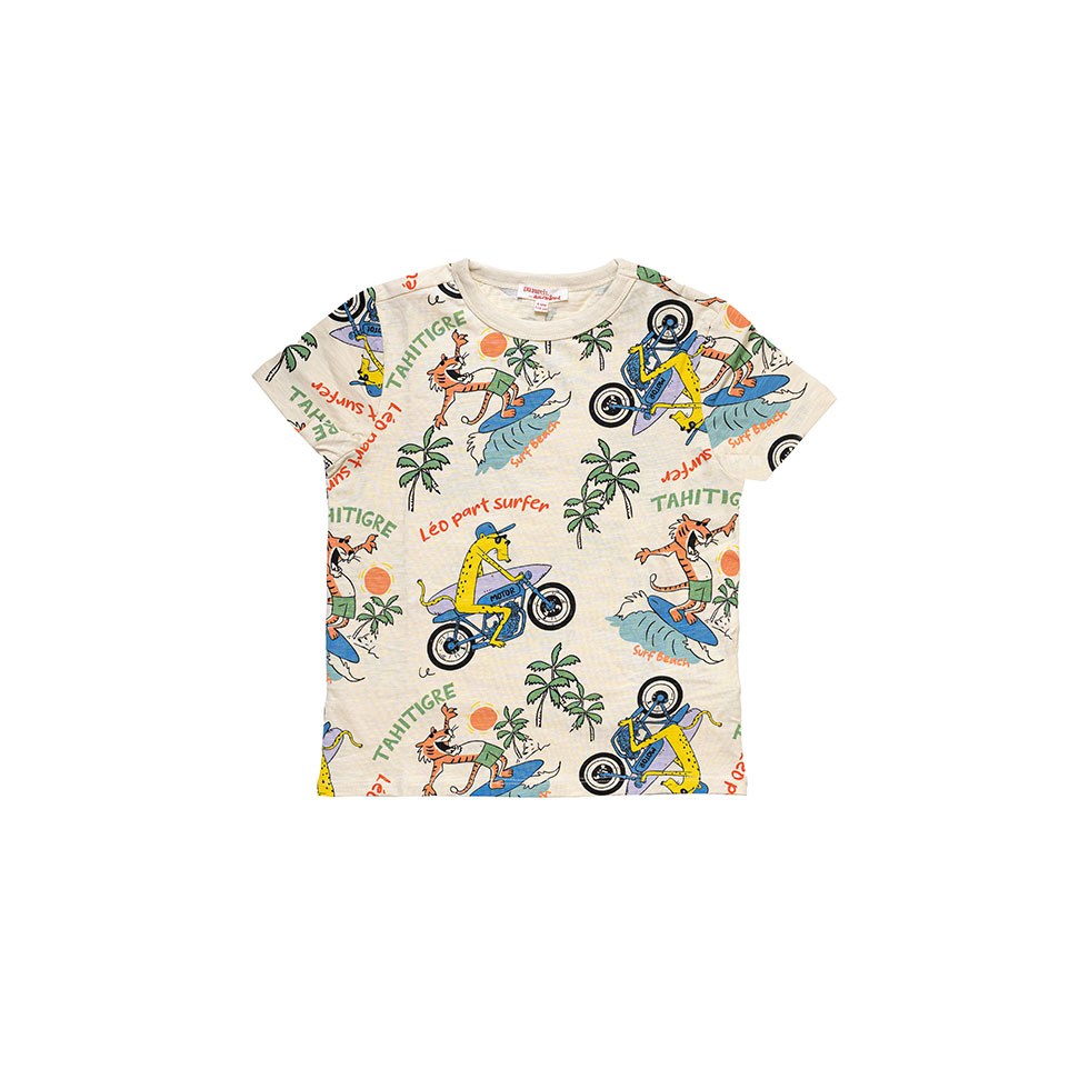 Πόλυχρωμο t-shirt για αγόρια με σχέδια 