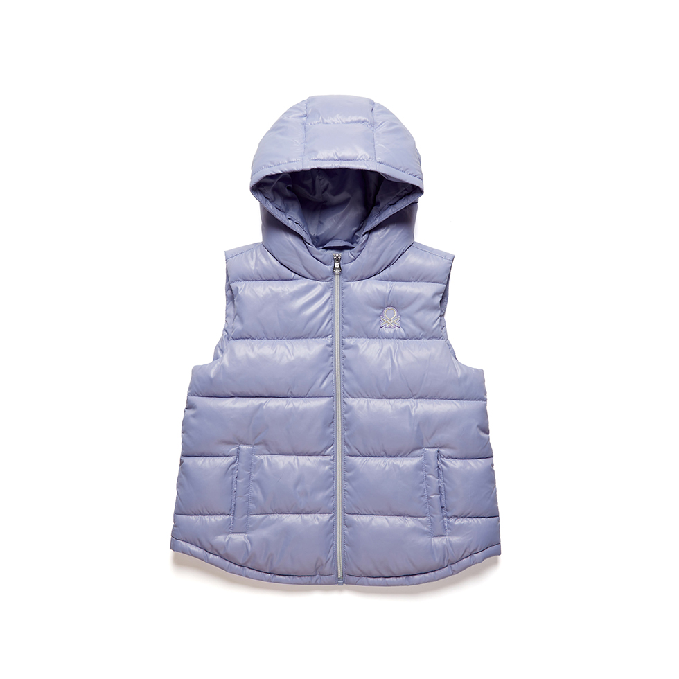 Μοβ γιλέκο με επένδυση για κορίτσι